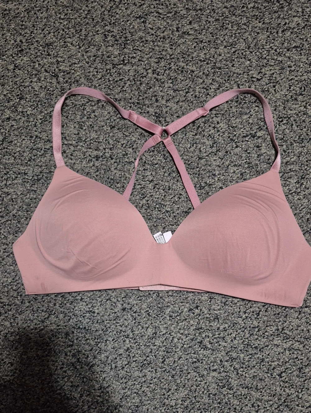 Victoria's Secret Blush Pink Seamless Racerback Bra - Picture 1 of 6